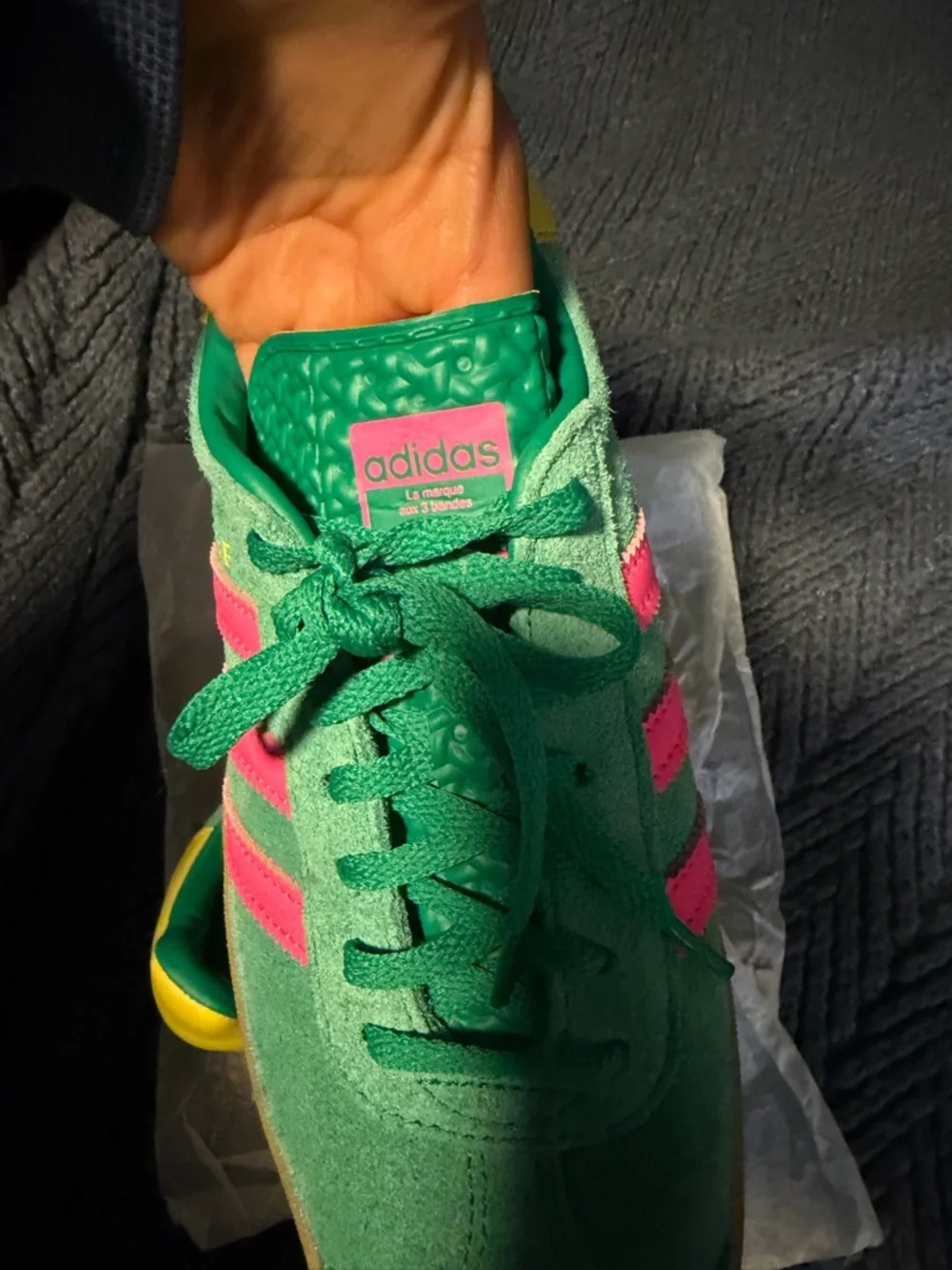 adidas Green Pink Yellow Women's Sneakers. - Picture 3 of 8